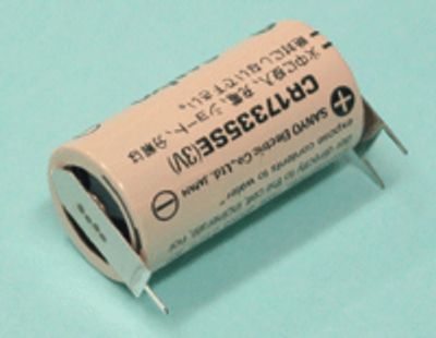 Litium-paristo piirilevylle 3V 1800mAh  2/3A