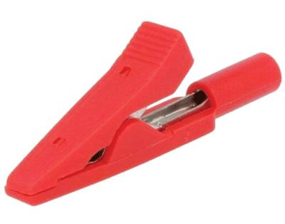 Hauenleukaliitin 2mm banaaniliittimelle punainen (CR-2PM-R)