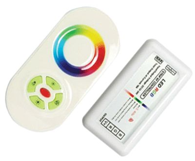Kauko-ohjattava RGB-LED -valosäädin 3x4A 12Vdc/144W 24Vdc/288W (CTR-RGB-4A-02) *