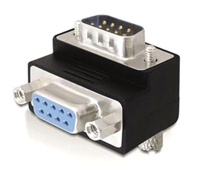 D-Sub kulma-adapteri D9P/D9S 270°