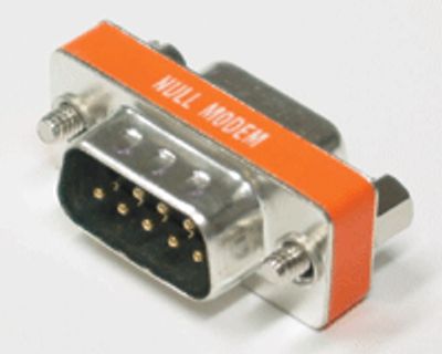 Nollamodeemiadapteri RS232, D9P/D9S