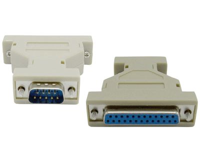 D-liitinadapteri D9P/D25S *