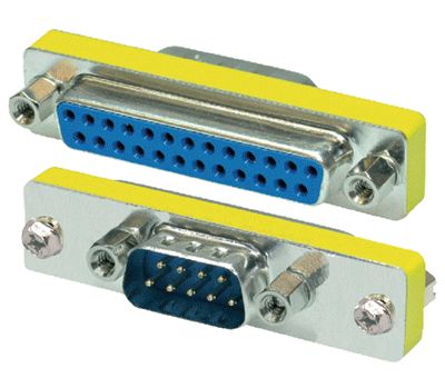 D-liitinadapteri D9P/D25S *