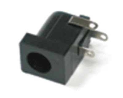 DC-runkoliitin piirilevylle 2,1mm/5,5mm