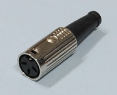 DIN-jatkopistoke metalli 3-nap. naaras