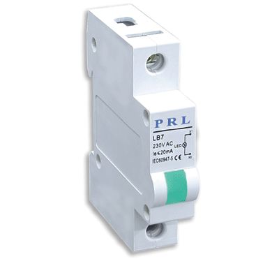 LED-merkkilamppu DIN-kiskoon 230Vac vihreä