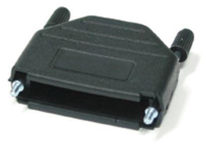 D-liitinkotelo muovi 15-nap. musta