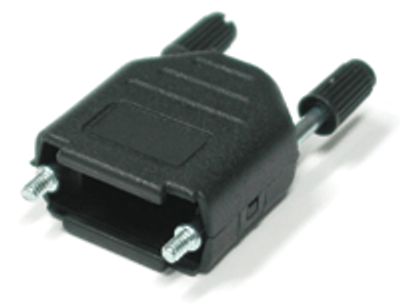 D-liitinkotelo muovi 9-nap. musta