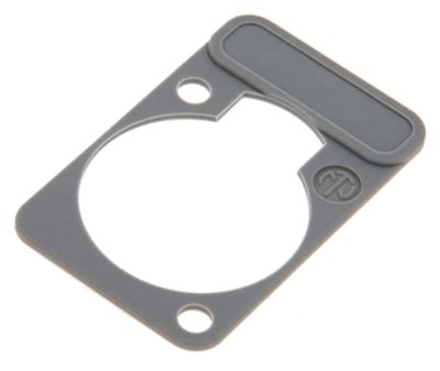 Koodauslevy D-sarjan XLR-runkoliittimille harmaa