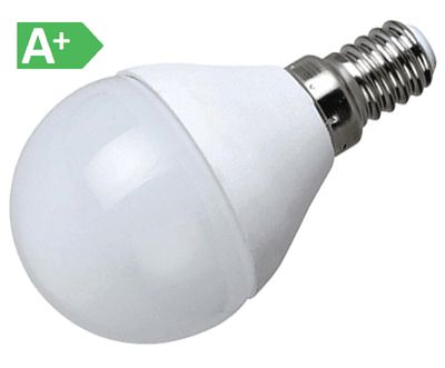 LED-lamppu E14 MiniGlobe 230Vac 8W 720lm 3000K lämmin valkoinen