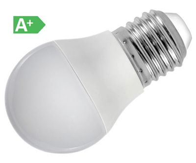 LED-lamppu E27 MiniGlobe 230Vac 5W 400lm 4100K normaalivalkoinen (päivänvalo)