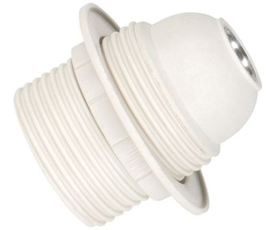 Lampunkanta ulkokierteellä E27 valkoinen (141123) *