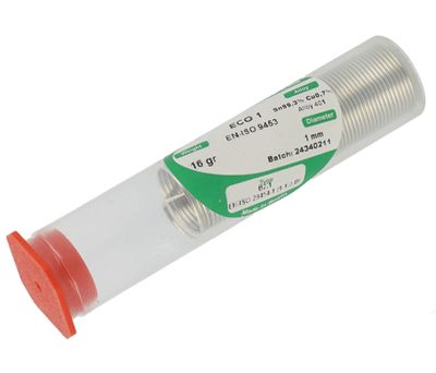 Lyijytön juotostina Sn99,3/Cu0,7 1,0mm 16g