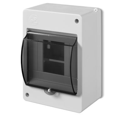 Moduulikotelo 1x4 paikkaa 95x140x83mm valkoinen