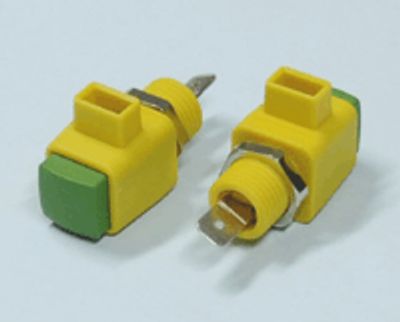 Johdinpikaliitäntä 16A keltavihreä