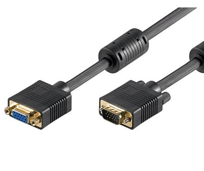 VGA-jatkojohto Full-HD musta 2m *