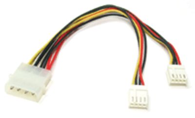 Virtahaaroituskaapeli 3,5" levykeasemille 0,2m