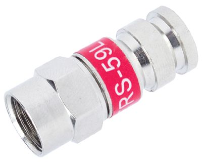 F-pistoke puristettava (compression) RG-59U