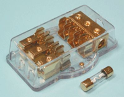 Kullattu, 3-osainen sulakerasia 850-sarjan sulakkeille