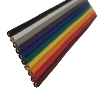 Lattakaapeli monivärinen 10-nap. 10x0,75mm² *