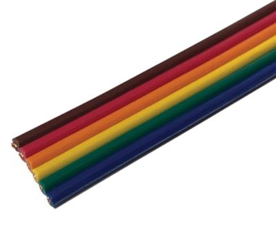 Lattakaapeli monivärinen 6-nap. 6x0,5mm² *