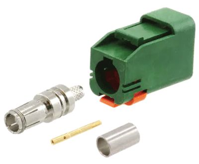 FAKRA-jatkopistoke puristettava RG-174U (E vihreä)