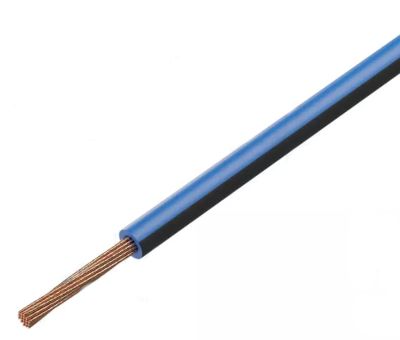 Kytkentäjohto 60Vdc 0,75mm² sininen/musta 100m/rll