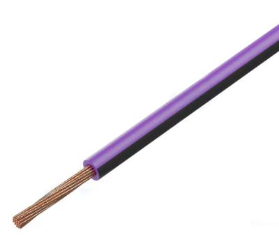 Kytkentäjohto 60Vdc 0,35mm² violetti/musta 100m/rll