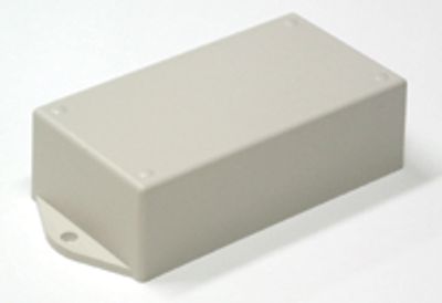 Muovikotelo kiinnityskulmilla 121x65,5x37mm harmaa