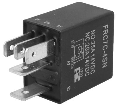 Autorele suojadiodilla 1 vaihtokosketin 12Vdc 20A