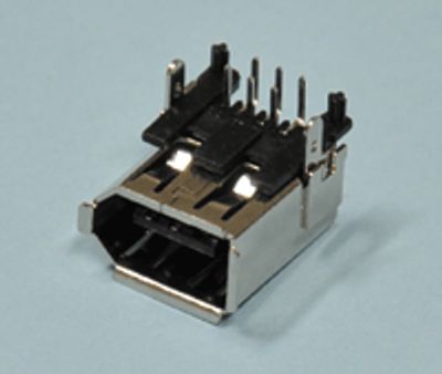 FireWire-runkoliitin piirilevylle 6-napainen