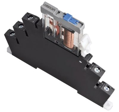 Ohjausrele DIN-kiskoon 24Vac/dc/250Vac 6A