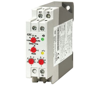 Työ-/taukorele DIN-kiskoon 24-240Vac/dc