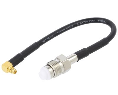Sovitusjohto MMCX-liitin uros/FME-liitin naaras 50ohm 10cm *