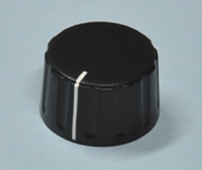 Laitenuppi muovi 6mm/28,5mm musta