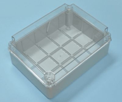 Asennuskotelo IP56 380x300x120mm harmaa/kirkas