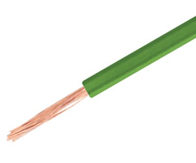 Kytkentäjohto halogeenivapaa (LSZH) 1,0mm² vihreä 100m/rll