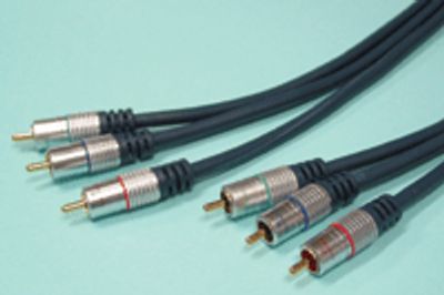 Kullattu RGB/komponenttivideokaapeli 20m Clicktronic