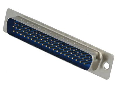 HD-D-liitin juotettava 62-nap. uros