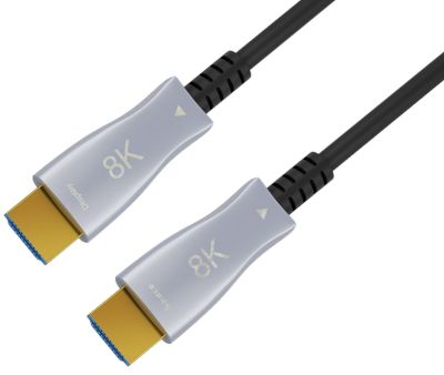 Optinen HDMI-liitäntäkaapeli 8K Ultra-HD Ethernet/3D musta 40m