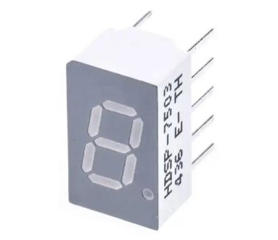 7-segmenttinäyttö 8mm CC punainen *