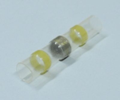 Jatkoliitin juotostinalla/kutistemuovilla keltainen 4-6mm²