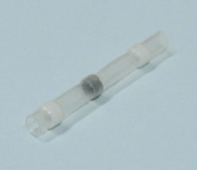 Jatkoliitin juotostinalla/kutistemuovilla valkoinen 0,2-0,5mm²