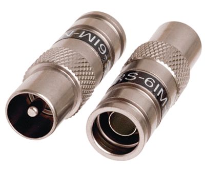 IEC-pistoke puristettava (compression) uros RG-6U/CT100/TELLU13 (PCT-DRS-6IM-NT)