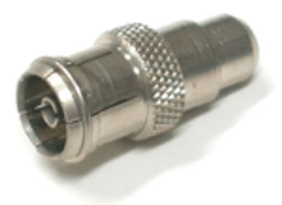 Adapteri IEC-liitin naaras/RCA-liitin naaras *