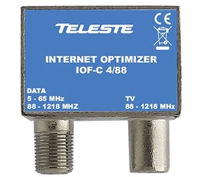 TV/DATA-suodin antenniliitäntään 5-1218MHz (IOF-C 4/88)
