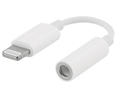 Lightning-audioliitäntäkaapeli mikrofoniliitännällä 0,1m valkoinen
