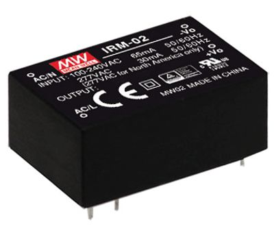 Hakkuriteholähde piirilevylle 230Vac/9Vdc 222mA 2W