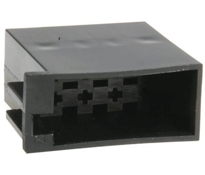 ISO-liitinrunko 8-nap. uros musta virtaliitäntä (331321)