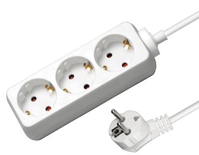 Schuko-jatkopistorasia 3-osainen 5m